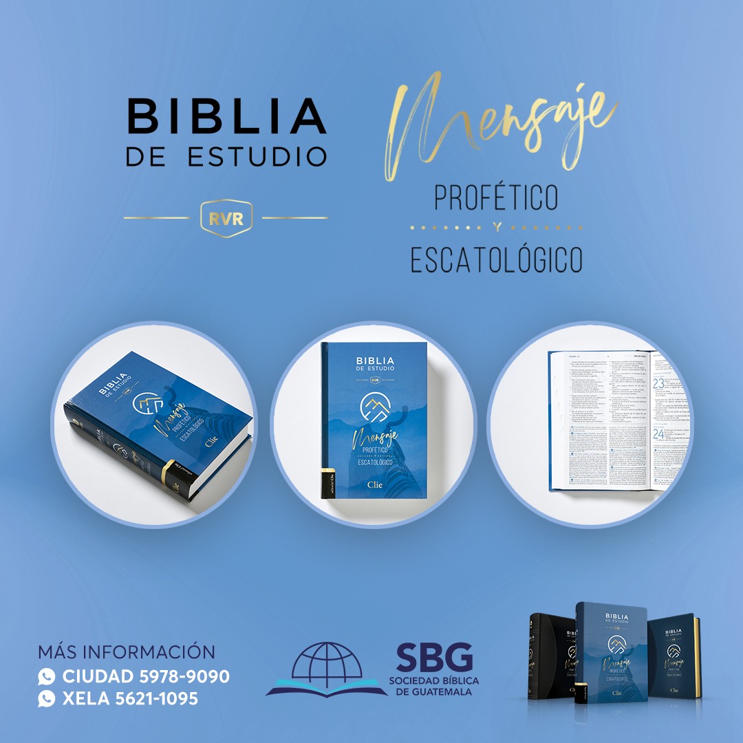 🚨 Estamos por presentarte una nueva Biblia de Estudio en versión Reina Valera Revisada (RVR) 📖
¿Quieres conocer más detalles sobre ella? 
Sigue atento a nuestras publicaciones. ✅

 #nuevo #biblia #estudio #escatologica #Guatemala #guatemala