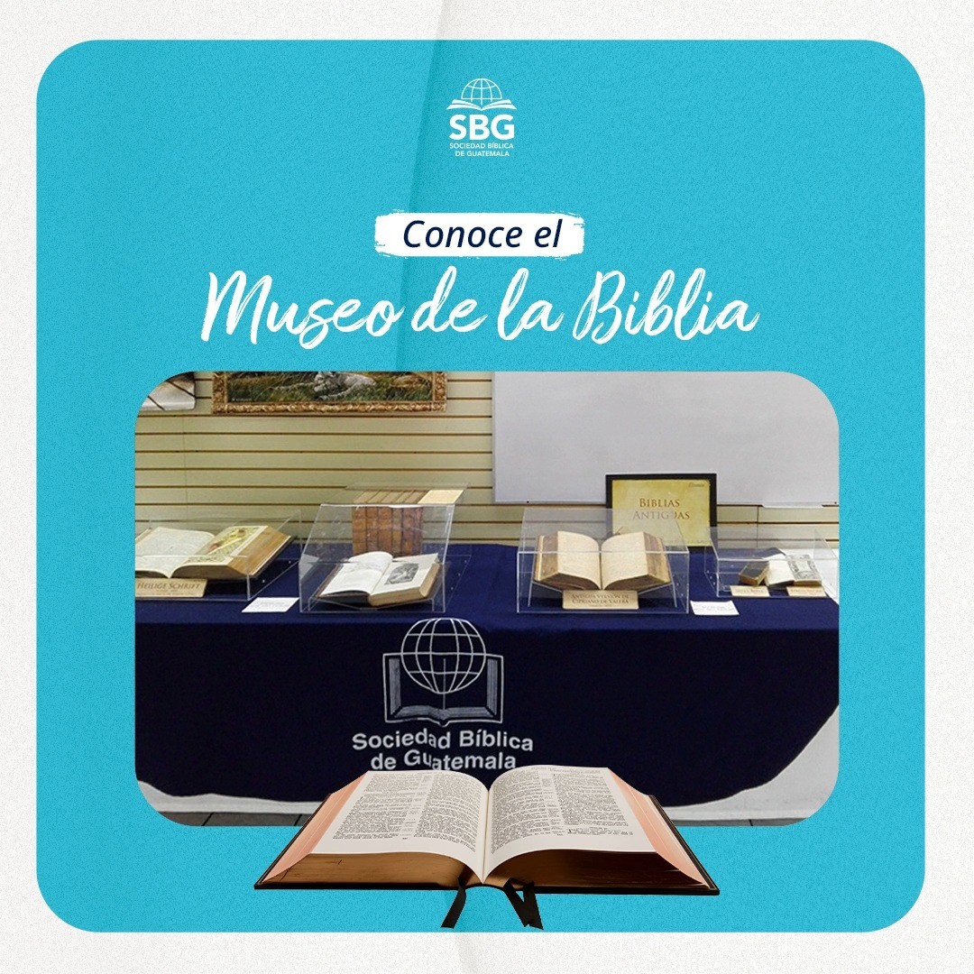 Te presentamos el Museo de la Biblia, en el cual podrás conocer la historia del libro más maravilloso y trascendental de todos. Ahora contamos con dos presentaciones, la presencial y la virtual y se encuentra a disposición de todas las personas que deseen tener acceso a él.

Conoce más acerca de éste y otros de nuestros proyectos en: 
https://sbiblica.org/museo-de-la-biblia/

#SBG #guatemala