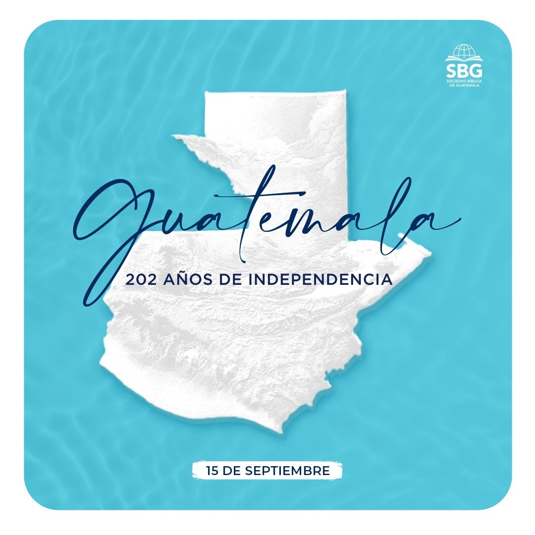 🇬🇹🎉 ¡Feliz día de la Independencia! 🇬🇹🎉

En este día oramos para que nuestra hermosa Guatemala siga siendo transformada por la Palabra de Dios. 🙏

#SociedadBiblica #SBG #Guatemala