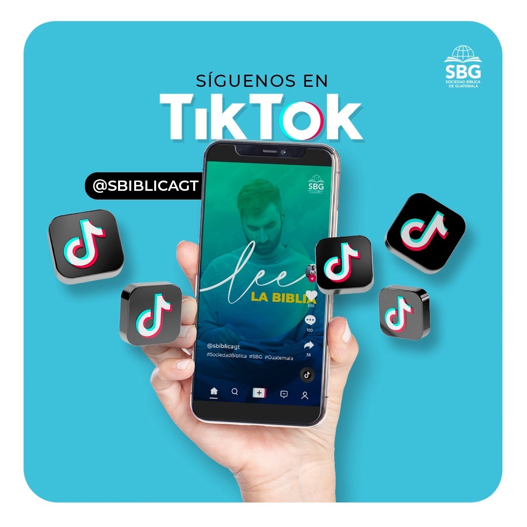 ¡Síguenos en TikTok! 🤩
Y conoce más sobre nosotros, nuestros proyectos y actividades.

https://www.tiktok.com/@sbiblicagt