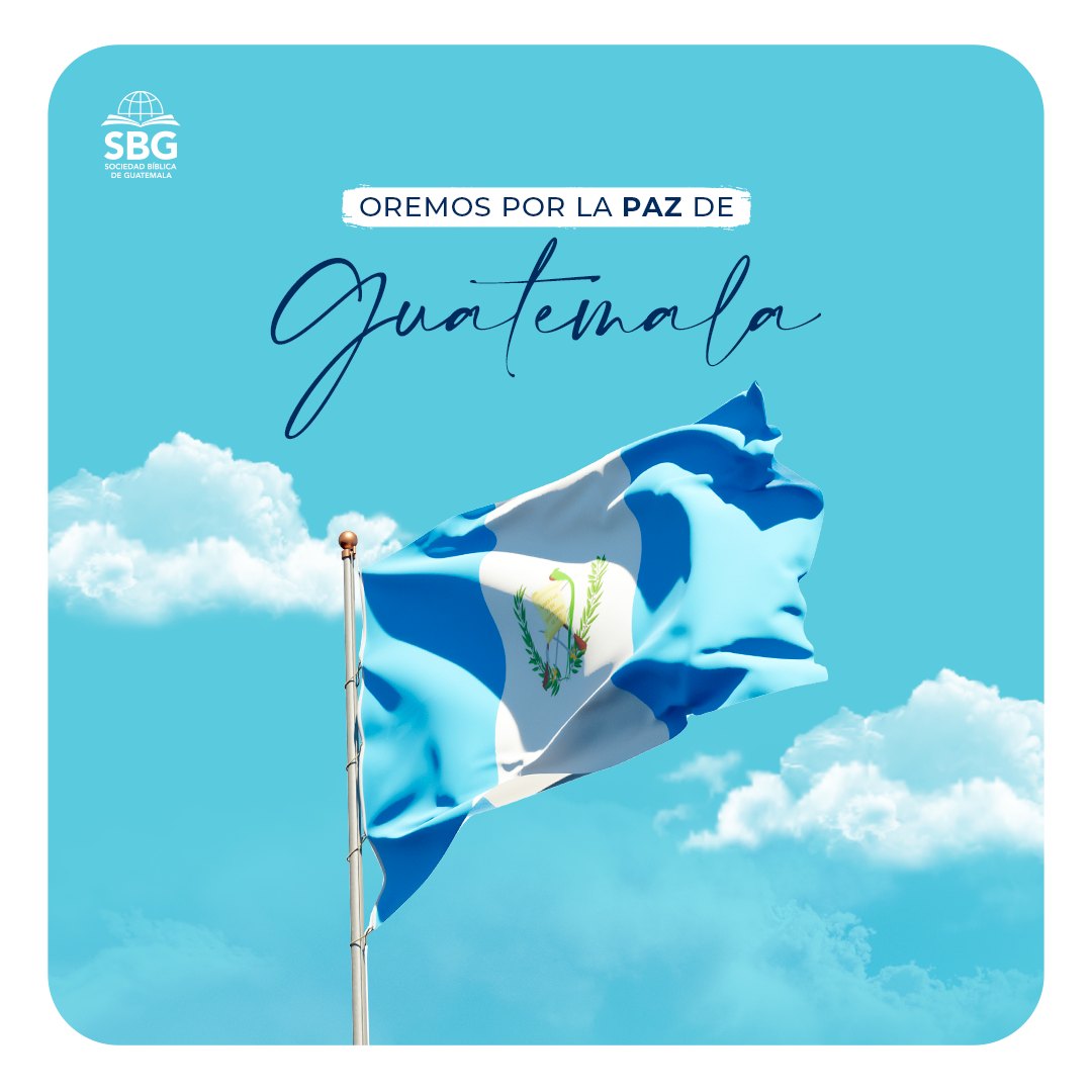 Oremos por la paz de Guatemala. 🙏🏻

"Y que la paz de Dios, que sobrepasa todo entendimiento, guarde sus corazones y sus pensamientos en Cristo Jesús." Filipenses 4:7 RVC