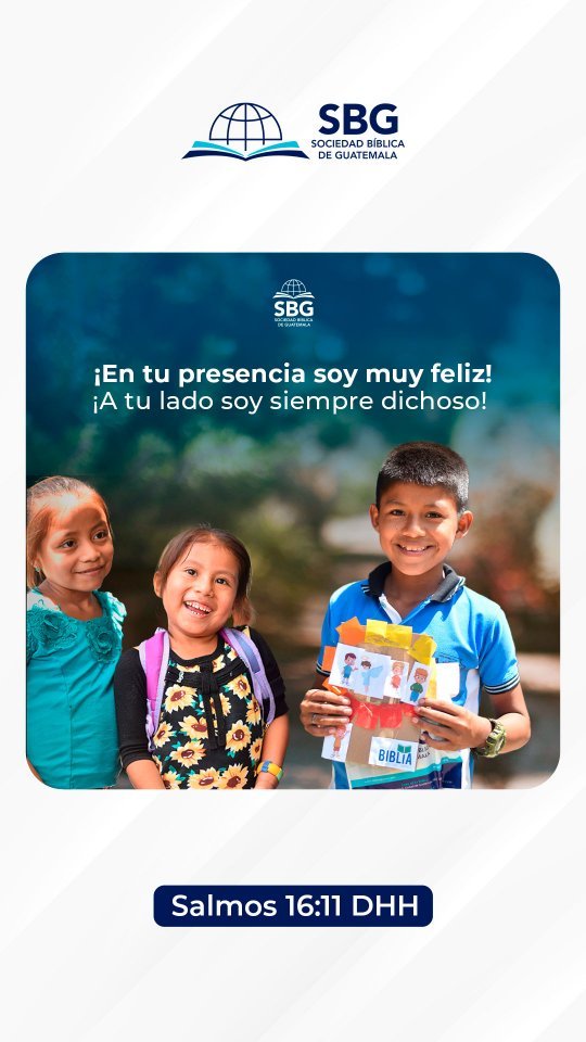 🌟 En el Día Internacional de la Felicidad, recordamos en dónde encontramos plenitud de gozo: en la presencia de Dios. 😁😁😁

Tú me enseñaste a vivir como a ti te gusta. ¡En tu presencia soy muy feliz! ¡A tu lado soy siempre dichoso! Salmos 16:11 DHH

#SociedadBiblica #SBG #VersiculoDelDia #Guatemala #HappyDay