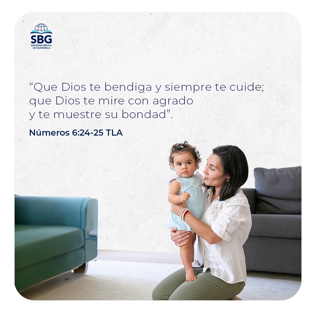 Bendecimos a mamá todo el mes y hoy queremos compartir un versículo especial a todas ellas. ❤️

“Que Dios te bendiga y siempre te cuide; que Dios te mire con agrado y te muestre su bondad; que Dios te mire con agrado y te llene de paz”. Números 6:24-26 TLA 📖

#SBG #SociedadBiblica #Guatemala #Madres #Bendición #versiculo #Biblia