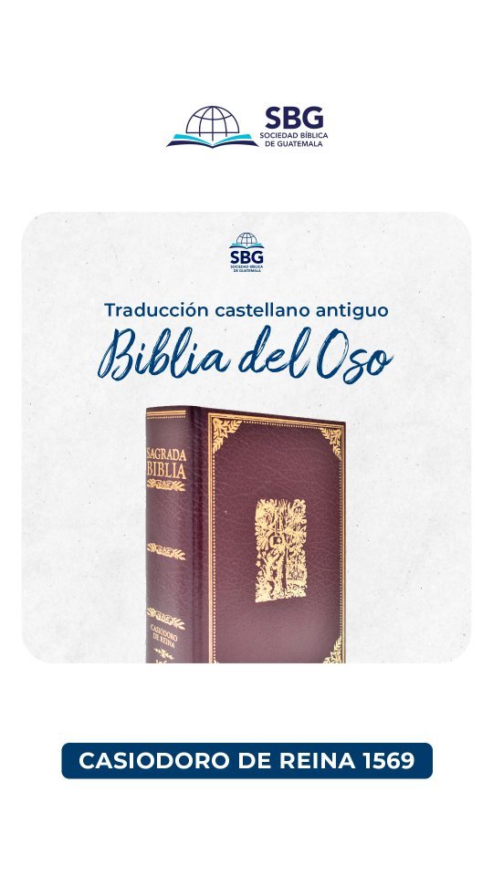 ¿Quieres una? Esta bella Biblia es un ejemplar único que guarda el texto bíblico en castellano antiguo como lo fue la primera traducción de Casiodoro de Reina en 1569. 🐻📖
Disponible en Guatemala 🇬🇹
Puedes comprar la tuya con el 20% de descuento en www.biblias.gt ¡Oferta especial durante septiembre! 🤩
⚠ Incluye envío a domicilio GRATIS.
#OremosJuntos #YoBendigoAGuate #YoBendigoAGuate #OremosJuntos #Guatemala #SociedadBiblica #SBG #GT