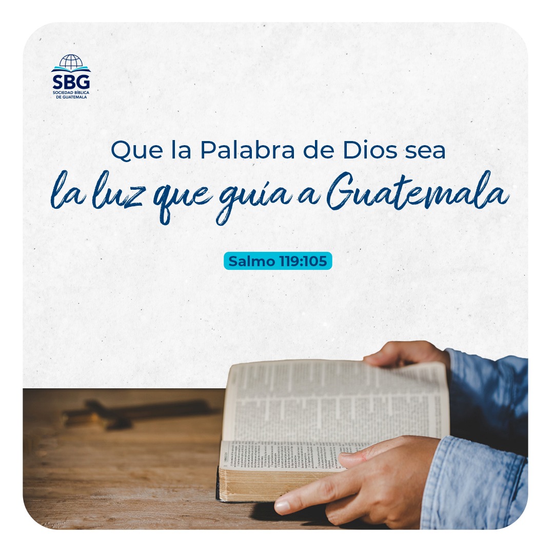 #OremosPor Guatemala. 🙏 Pedimos para que la luz de la Palabra de Dios sea la que pueda guiar a todos los guatemaltecos y transforme cada corazón para reflejar su gloria a todas las naciones.❤️‍
En SBG se trabajan diferentes recursos bíblicos dirigidos a la iglesia local para que pueda ser útil en su congregación, ministerios y liderazgo. 📖✨
 #OremosJuntos
#YoBendigoAGuate #OremosJuntos #Guatemala #SociedadBiblica #SBG #GT