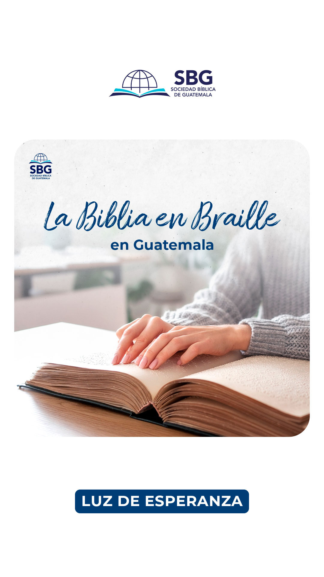 ¿Conocías el tamaño de una Biblia en Braille? 📖 Los 66 libros se distribuyen en 40 tomos, más de 2 metros de largo una Biblia completa. 😯
Sociedad Bíblica de Guatemala la comparte para ¡acceso público! Puedes leerlas en diferentes puntos de Guatemala. Comparte la noticia a todos. 💫🌟
#SBG #SociedadBiblica  #Guatemala #Guate #GT #Braille #Biblia #LuzDeEsperanza #ProyectoSBG #Devocional #DiscapacidadVisual