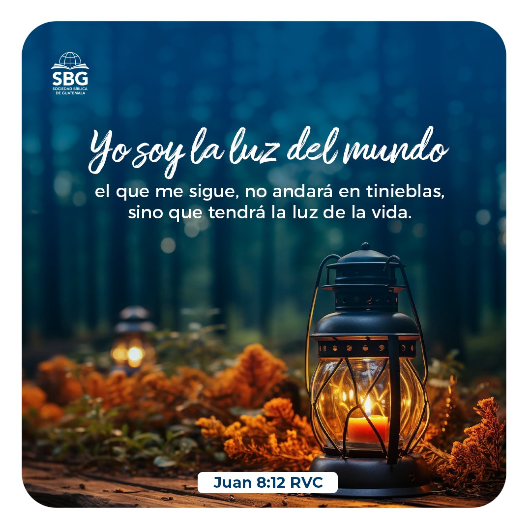 En otra ocasión, Jesús dijo: «Yo soy la luz del mundo; el que me sigue, no andará en tinieblas, sino que tendrá la luz de la vida.» Juan 8:12 RVC
#SBG #SociedadBiblica #Niños #Guatemala #Guate #GT #Versiculo #Biblia #Luz