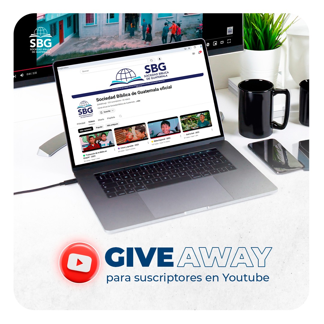 🚨 GIVEAWAY ALERT 🚨 Solo para suscriptores
¿Ya viste nuestros videos? Encuéntranos en YouTube, participa y gana una Biblia de Estudio.
¿Cómo participar? lee todas las instrucciones
✅Suscríbete a nuestro canal de YouTube “Sociedad Bíblica de Guatemala”
✅Comenta en esta publicación el nombre de un proyecto misionero SBG. ¡El que más te guste!
✅Comparte esta publicación en tus historias y etiqueta a Sociedad Bíblica de Guatemala

* Se anunciará al ganador el viernes 8 de noviembre
* Se revisará que cumpla todas las instrucciones
* Si tienes tu perfil privado, envíanos una captura de tu historia con más de 10 hrs de publicación
📍 Giveaway exclusivo para Guatemala

#Giveaway #GT #Guatemala #Biblia #Estudio #Devocional #SociedadBiblica #SBG #FYP