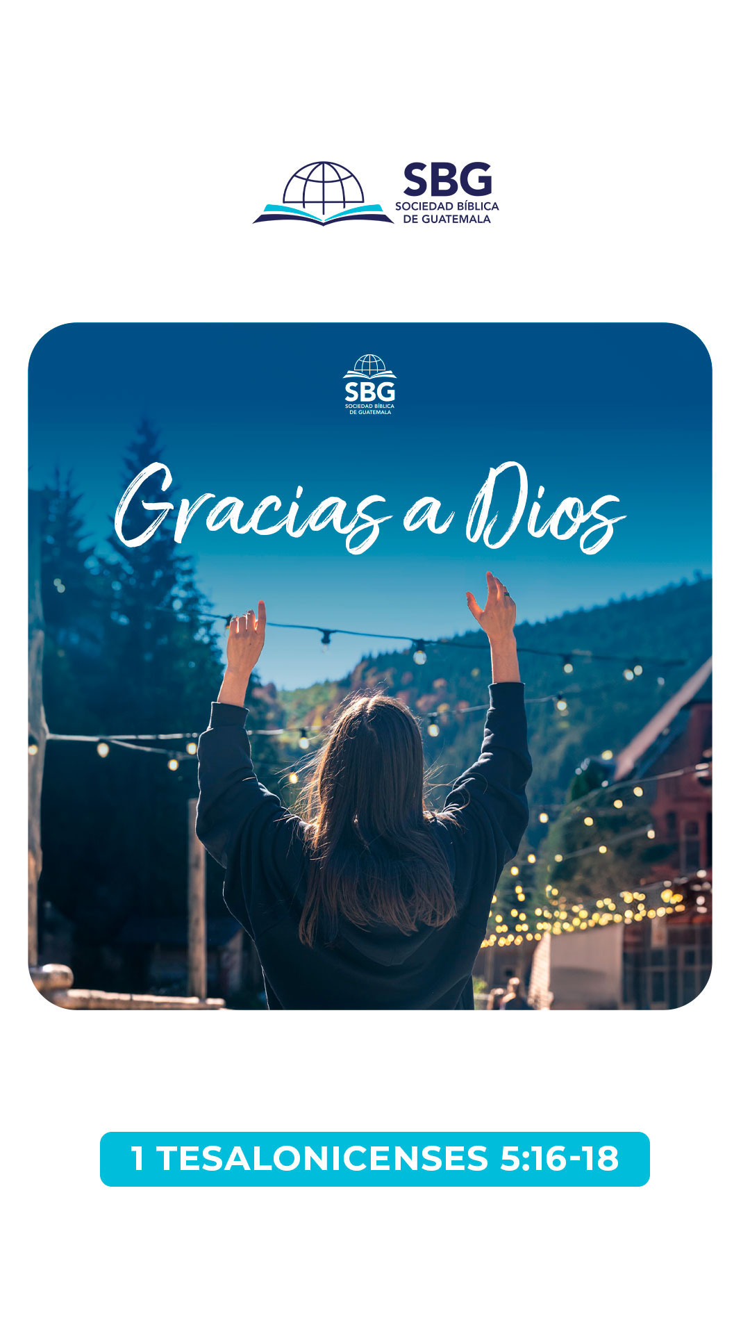 ¿No sabes por qué dar gracias hoy? 
Aquí te dejamos muchas razones 👇
❤️ Dios es bueno y su amor es eterno - Salmos 136:1-2
❤️ Es cercano a nosotros - Salmos 75:1
❤️ Dios es nuestra fortaleza y ayuda - Salmos 28:7
❤️ Es una forma de exaltación a Dios - Salmo 69:3
❤️ Su misericordia es para siempre - Salmo 118:28-29
❤️ Es lo que Dios quiere - 1 Tesalonicenses 5:18
¿Por qué das gracias a Dios hoy?

#SBG #SociedadBiblica #Guatemala #Gracias #Thanksgiving #Agradecimiento #Biblia #Jesus